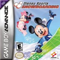 Disney Sports Snowboarding GameBoy Advance  box art